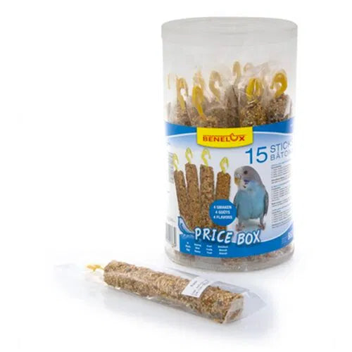 Benelux poslastica za male papagaje – 15 štapića (4 ukusa) - Benelux