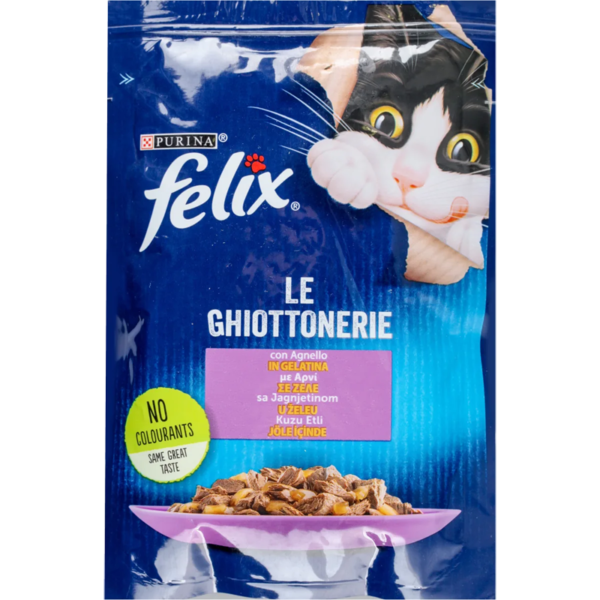 Felix Le Ghiottonerie kesica za mačke – jagnjetina u želeu (85g) - FELIX