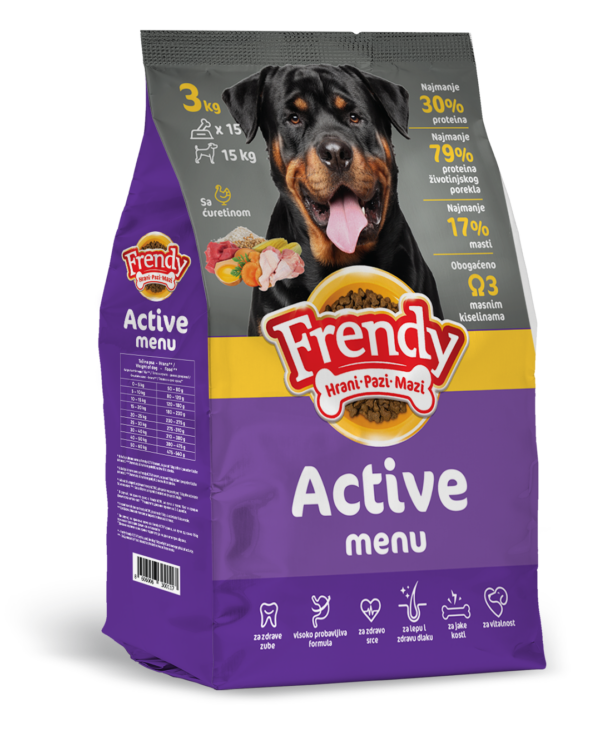 Frendy Active Menu – potpuna hrana za aktivne pse - Frendy