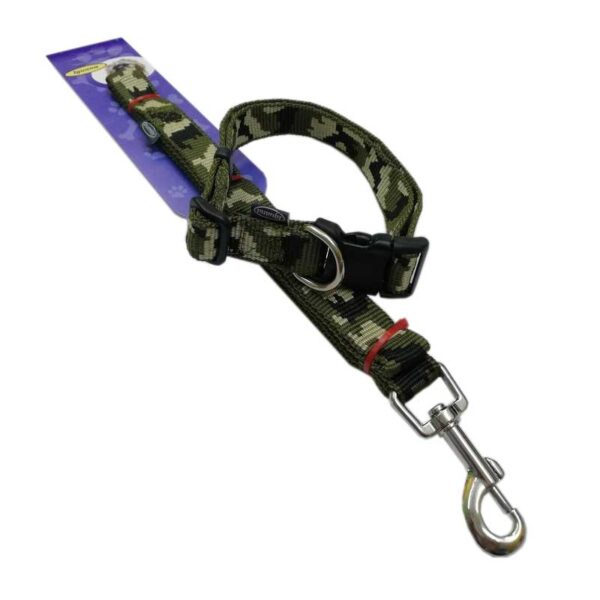 Komplet Green Camouflage – Povodac i okovratnik za pse - Džambo