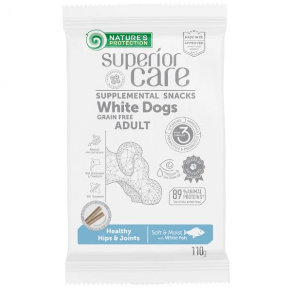 Nature’s Protection White Dog Healthy Hips & Joints poslastice za pse – bela riba 110g - Nature’s Protection