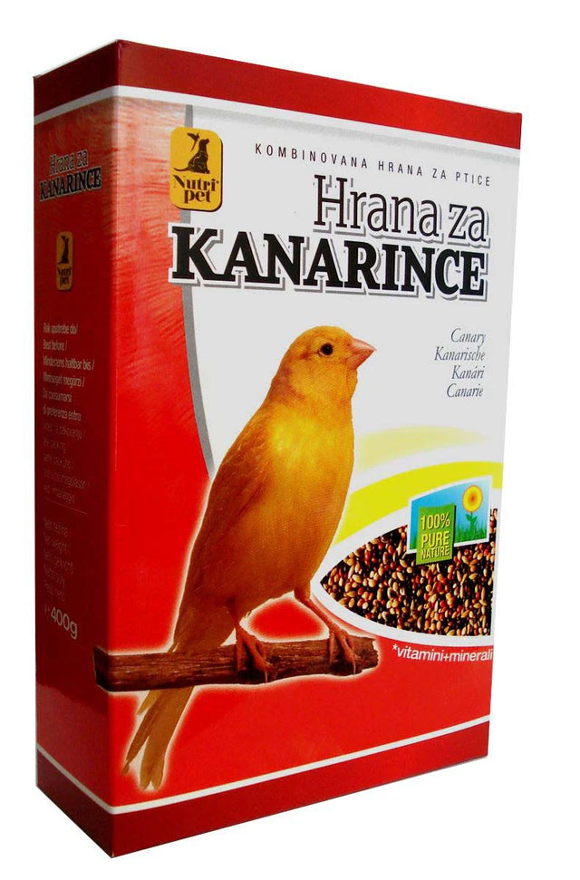 Nutri Pet hrana za kanarince 400g – kompletna hrana za kanarince - Nutripet
