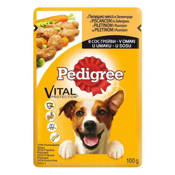 Pedigree Adult Piletina u sosu 100g – vlažna hrana za pse - PEDIGREE