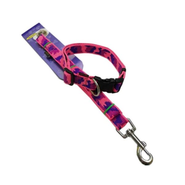 Komplet Pink Camouflage – Povodac i okovratnik za pse (više veličina) - Džambo
