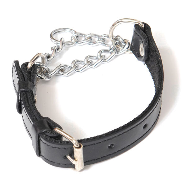 Poludavilica za pse – kombinacija kože i metala - Džambo