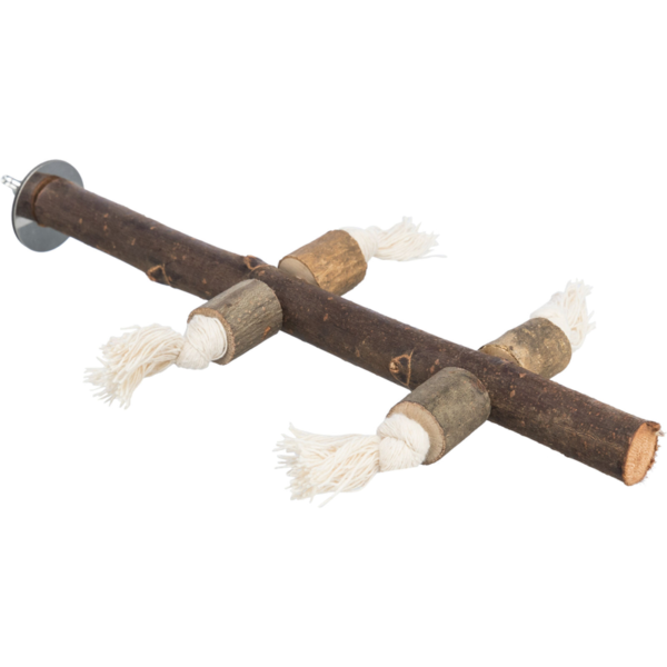 Trixie drvena stajalica sa kanapima 25cm × 25mm – dodatak za ptice - Trixie