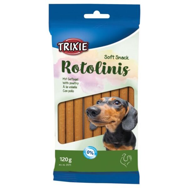 TRIXIE Rotolinis poslastica za pse – piletina (120g / 12,5cm) - Trixie