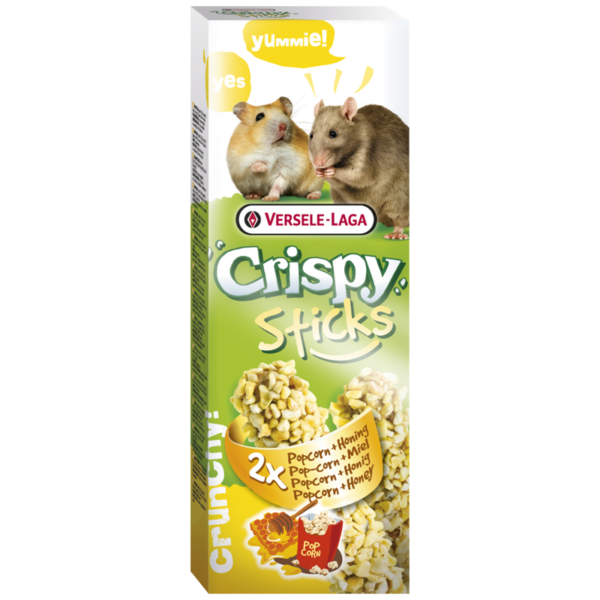 Versele Laga Crispy Sticks Hamster & Rat Popcorn & Honey 110g – poslastica za hrčke i pacove - Džambo
