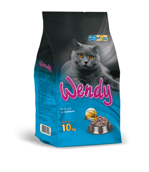 Wendy – potpuna hrana za mačke sa ukusom lososa (1 kg i 10 kg) - Wendy