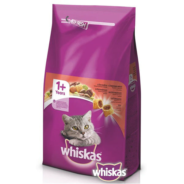 WHISKAS briketi za mačke – govedina (1+, 1.4kg) - Whiskas