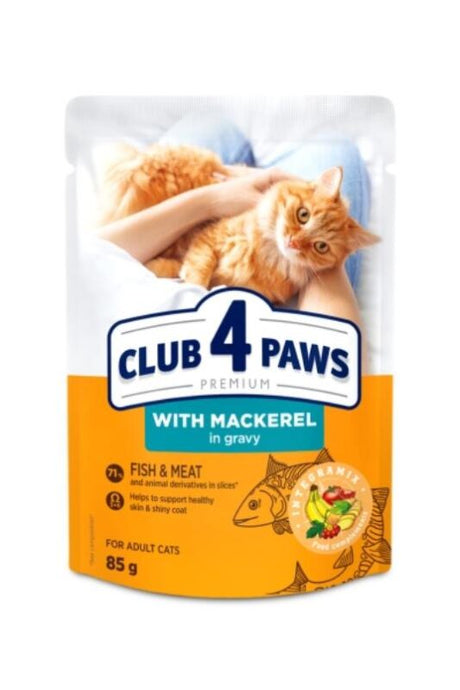 C4P sos za mačke – skuša 85g - CLUB 4 PAWS