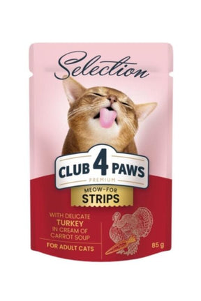 C4P sos za mačke – file ćuretine u kremu od šargarepe 85g - CLUB 4 PAWS