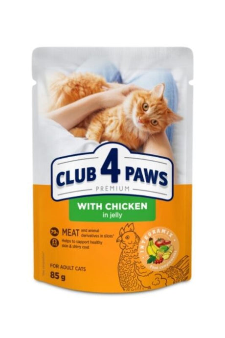 C4P sos za mačke – piletina u želeu 85g - CLUB 4 PAWS