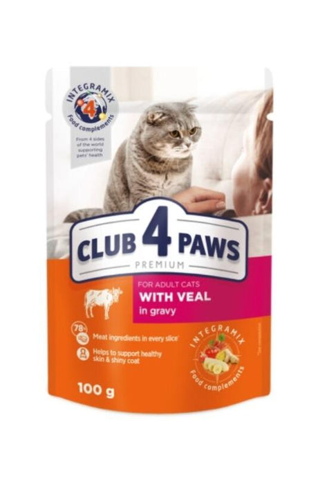 C4P sos za mačke – teletina 100g - CLUB 4 PAWS