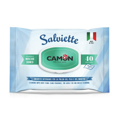 Camon vlažne higijenske maramice – beli mošus (40 komada) - Džambo