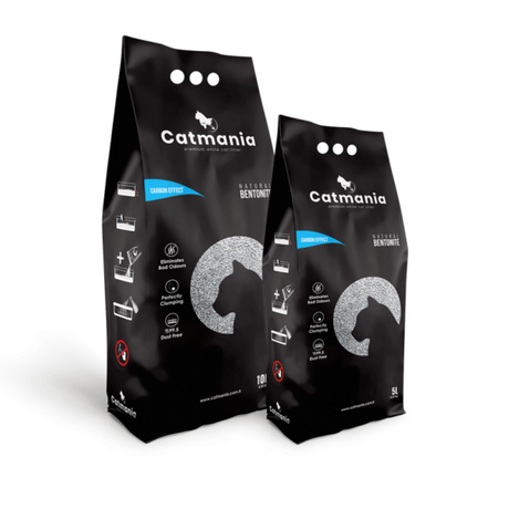 Catmania posip za mačke – grudvajući, aktivni ugalj (5l, bentonit) - Catmania