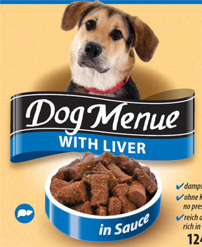 DOG MENU jetra – konzervirana hrana za pse sa komadićima jetre - DOG MENU