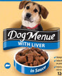 DOG MENU jetra – konzervirana hrana za pse sa komadićima jetre - DOG MENU