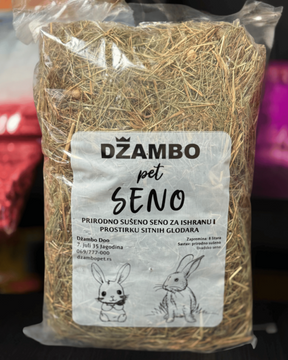 Džambo Pet seno 8L – prirodna hrana i prostirka za kućne ljubimce - Džambo