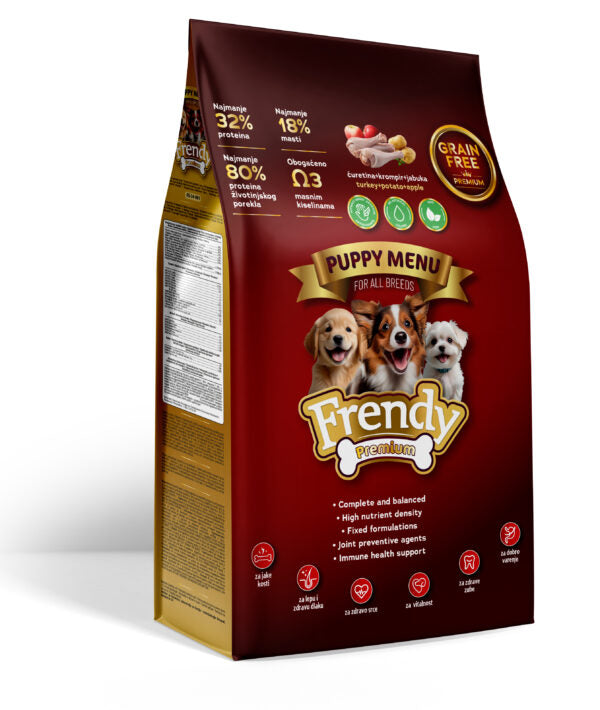 Frendy Premium – Grain Free Puppy Menu 5kg - Frendy