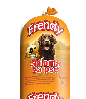 Frendy salama sa govedinom 1kg – kompletna hrana za pse - Frendy