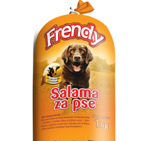 Frendy salama sa govedinom 1kg – kompletna hrana za pse - Frendy