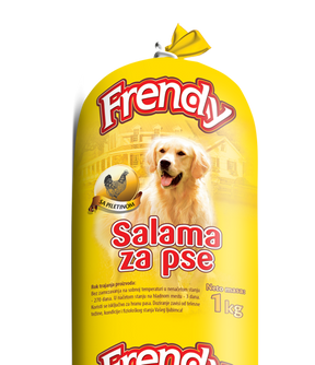 Frendy salama sa piletinom 1kg – kompletna hrana za pse - Frendy