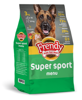 Frendy Super Sport Menu – energetska hrana za aktivne pse (3kg, 10kg, 20kg) - Frendy