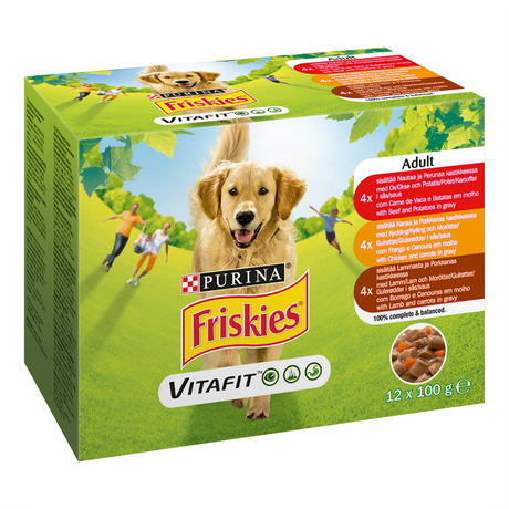 Friskies Adult Multipack 12×100g – govedina, piletina i jagnjetina u sosu - PURINA