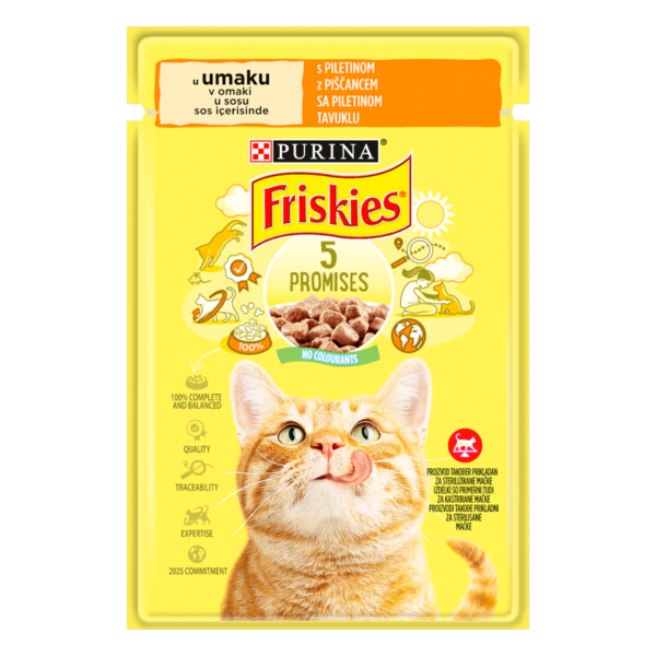 Friskies Adult kesica za mačke – piletina (85g) - PURINA