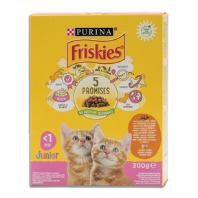 Friskies Junior briketi za mačiće – piletina i ćuretina sa povrćem i mlekom (300g) - PURINA