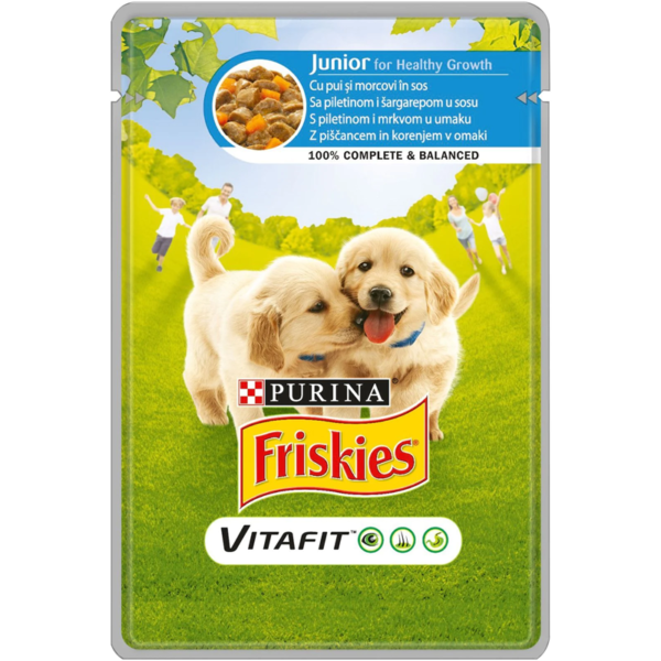 Friskies Junior Piletina i Šargarepa 100g – vlažna hrana za štence - PURINA