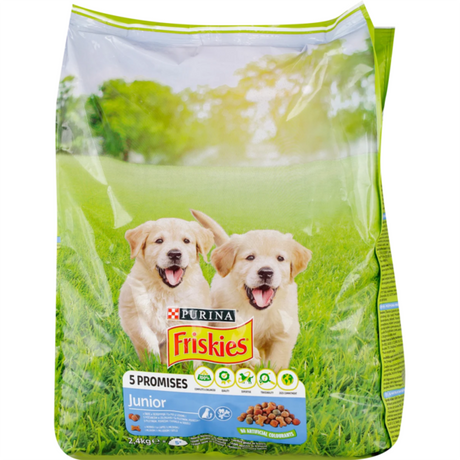 Friskies JUNIOR Piletina i Povrće 2.4kg – suva hrana za štence - PURINA