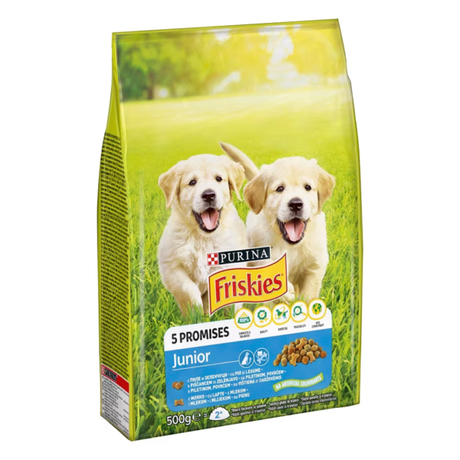 Friskies JUNIOR Piletina i Povrće 500 g – suva hrana za štence - PURINA