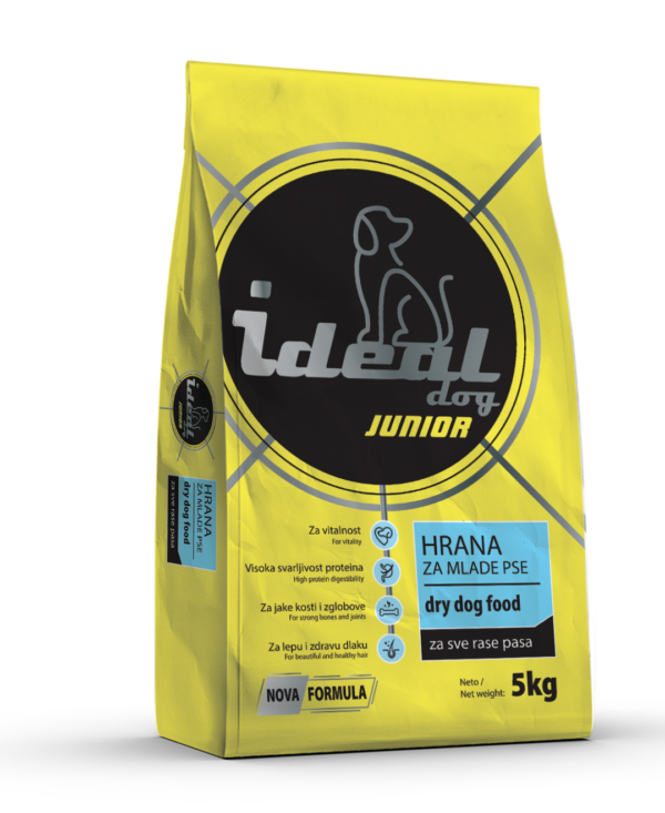 Ideal Dog Junior 5 kg – kompletna suva hrana za štence - Ideal dog