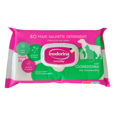 Inodorina vlažne maramice za pse i mačke – 40 kom - Inodorina