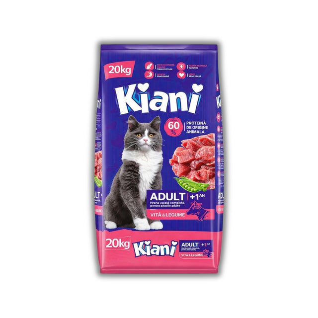 Kiani suva kompletna hrana za mačke – govedina 20kg