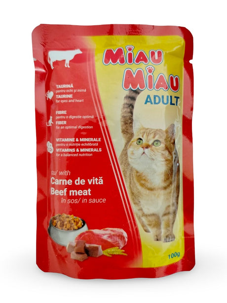 Miau Miau sosić za mačke 100g – više ukusa - Miau Miau