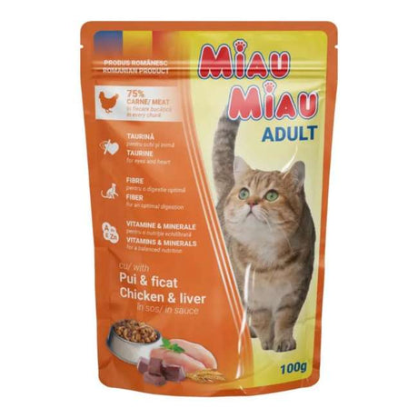 Miau Miau sosić za mačke 100g – više ukusa - Miau Miau