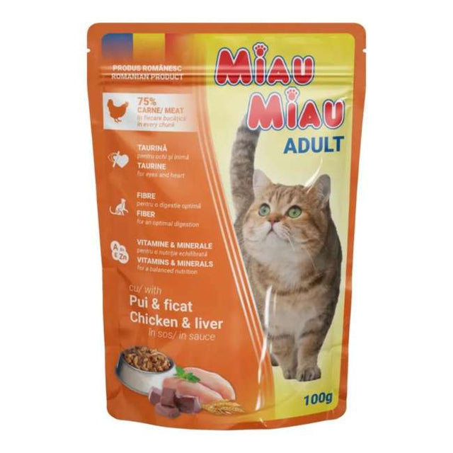 Miau Miau sosić za mačke 100g – više ukusa - Miau Miau