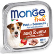 Monge Fruit pašteta za odrasle pse 100g – jagnjetina i jabuka - Monge