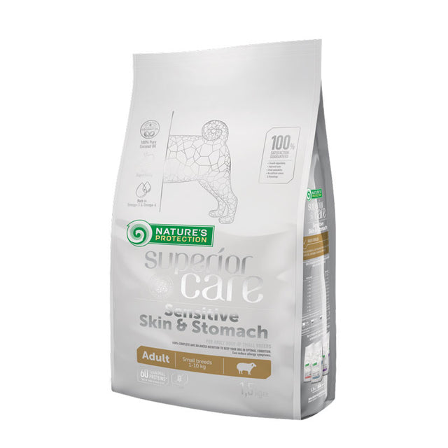 Nature’s Protection Sensitive Skin & Stomach hrana za pse – jagnjetina za adult male rase 1.5kg - Nature’s Protection