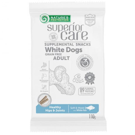 Nature’s Protection White Dog Healthy Hips & Joints poslastice za pse – bela riba 110g - Nature’s Protection