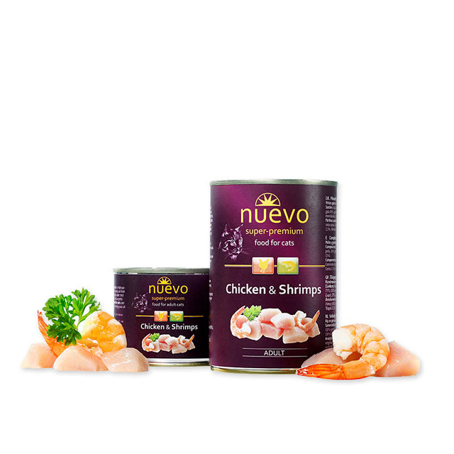 Nuevo super-premium konzervirana hrana za mačke - piletina i škampi, junetina (beef) i jagnjetina (lamb) - Nuevo