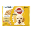 Pedigree Junior Multipack Mešani izbor 4×100g – piletina, govedina i džigerica sa pirinčem u želeu - PEDIGREE
