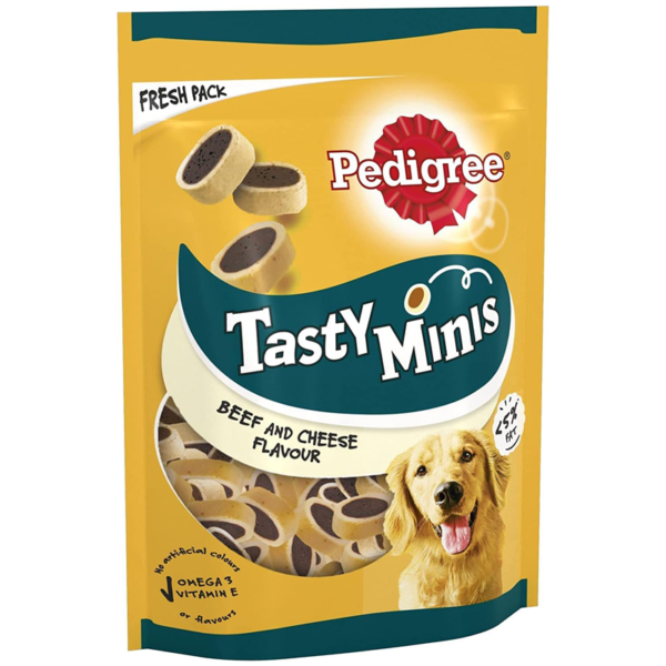 Pedigree Tasty Minis 140g – poslastice za pse (govedina i sir) - PEDIGREE