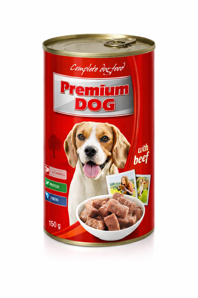 Premium Dog konzerva za pse 1240g – govedina - PremiumDog