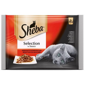 Sheba Select Slices multipack za mačke – mešani izbor u sosu (4×85g) - Sheba
