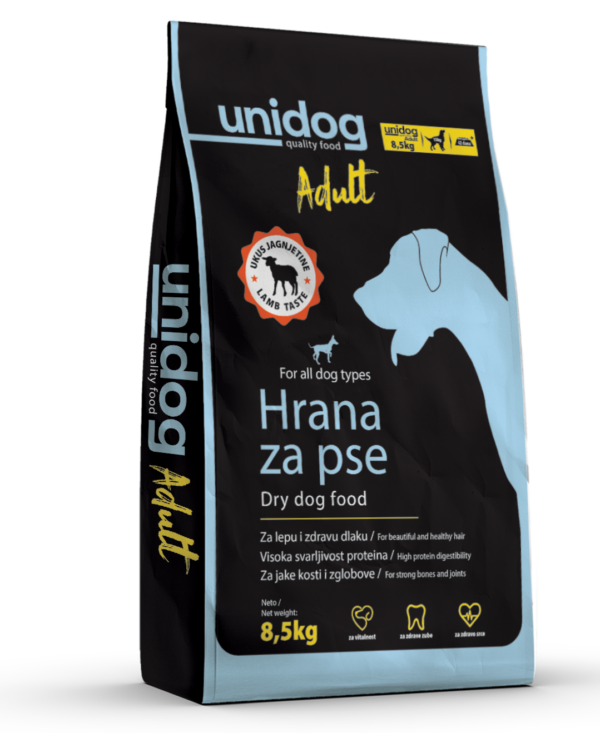 Uni Dog Adult 8,5kg – kompletna suva hrana za odrasle pse - Unidog