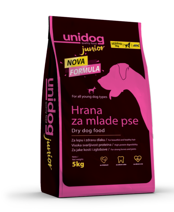 Uni Dog Junior 5kg – kompletna suva hrana za štence - Unidog